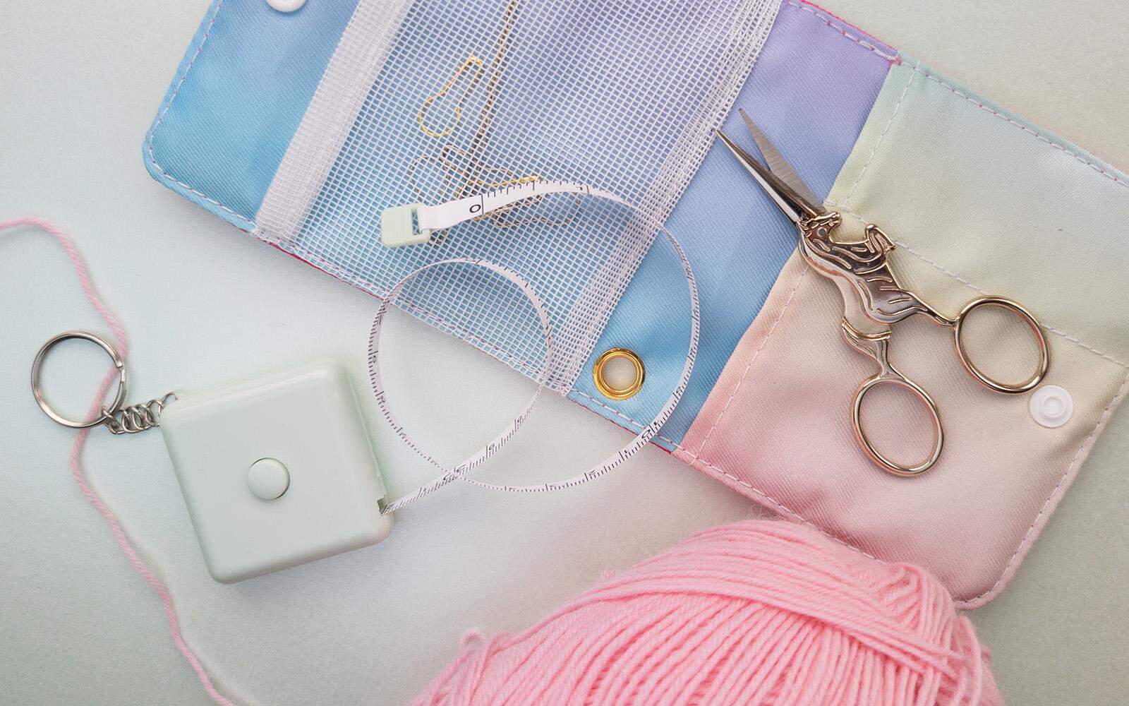 A case for knitting and crochet accessories