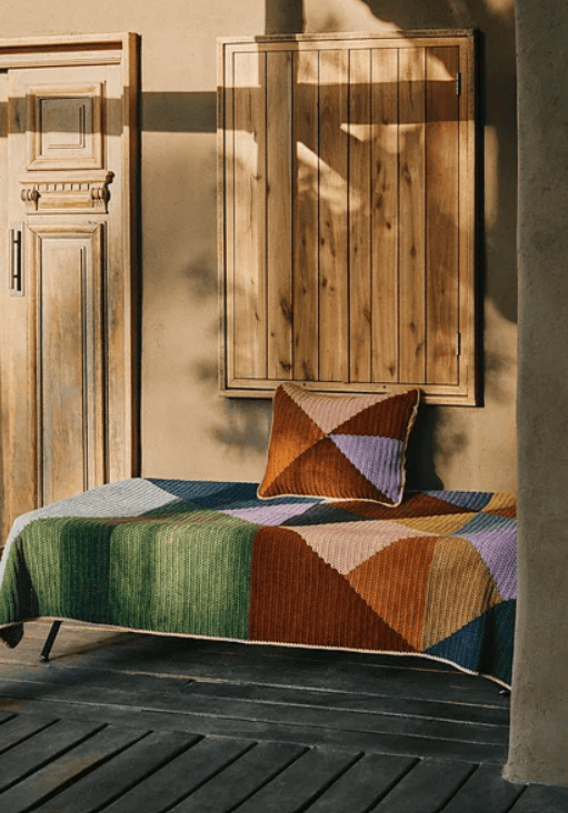 Triangle Blanket and Pillow